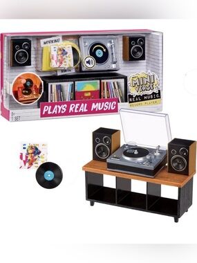 MGA's Miniverse Real Music Mini Record Player New!